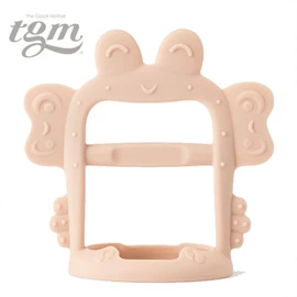 韓國tgm 白金矽膠牙膠(可穿戴手腕)連收納盒-螃蟹 粉紅