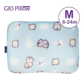 韓國Gio Pillow 超透氣護頭型 嬰兒枕頭-M碼 企鵝