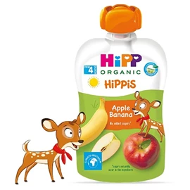 HiPP 喜寶有機果蓉唧唧裝-蘋果香蕉 100g