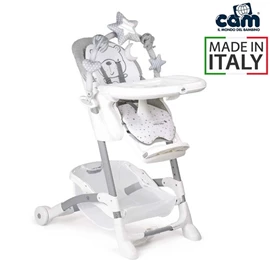 意大利CAM Istante 多功能餐椅;灰/白熊