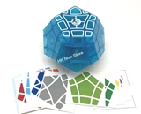 Bermuda Megaminx Ice Blue (Uranus, diy hollow stickers, limited edition)