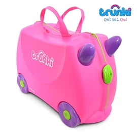 英國Trunki 小朋友行李箱-桃紅色