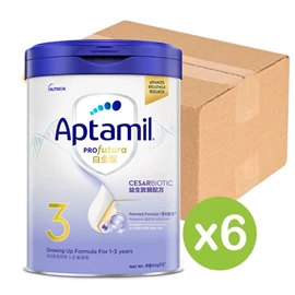 Aptamil Profutura 白金版 幼儿成长配方奶粉;3号(1-3岁) 900g X 6罐