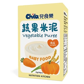 台灣兒食樂 蔬果米泥–南瓜 12g X 10包