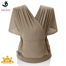 韓國Pognae Step One Air 初生嬰兒揹帶(防UV)-淺啡