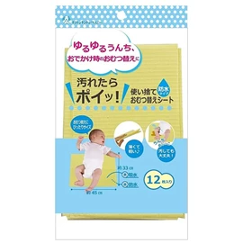 日本Wanwan Baby 嬰兒即棄隔尿墊-12枚