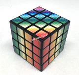 4x4x4 Mosaic Rainbow Cube Black Body