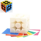 Verypuzzle Slip-3 3x3x3 Cube in original plastic color (DIY sticker, limited edition)