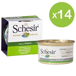 Schesir 猫罐头/ 啫喱系列 鸡肉丝饭 85g X 14罐