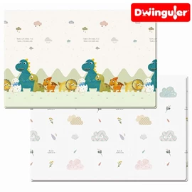 韓國Dwinguler 家居安全遊戲墊-中碼 190 X 130cm X 1.2cm 恐龍朋友