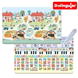 韓國Dwinguler 發聲音樂遊戲墊(連點讀筆)-大碼 230 X 140 X 1.5cm 動物農莊