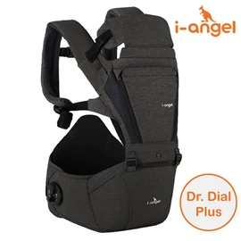 韓國 I-Angel Dr. Dial Plus 2合1 腰櫈揹帶-炭灰黑
