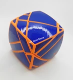 2x3x3 Pillowed Ghost Cube Orange body with Blue stickers (Manqube Mod)