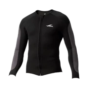 GULL Men's 2.5mm Jersey Jacket-Black/Charcoal