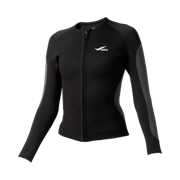 GULL Women's 2.5mm Jersey Jacket-Black/Charcoal