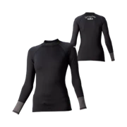 GULL Women's Rash Guard L/S-Black/Charcoal