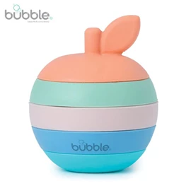 Bubble 全矽膠牙膠堆疊玩具-蘋果型