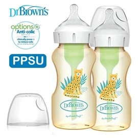 美國Dr. Brown's Options+ 仿母乳排氣奶樽 - PPSU 9oz 兩個裝
