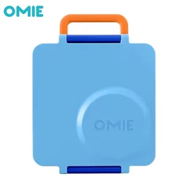 Omiebox  保冷保熱三層防漏餐盒 V2-藍色