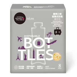 台灣六甲村 拋棄式奶瓶補充包(標準口徑)-8入