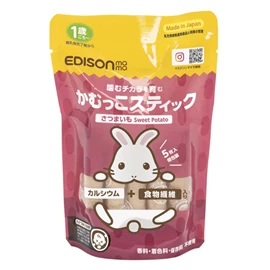 日本Edison 嬰幼兒咬咬餅/ 紫薯 5枚入