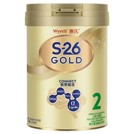 惠氏S-26 Gold/ 2號 較大嬰兒配方奶粉 850g