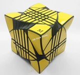 3x5x7 Curvy Mirror Cube Black Body with Yellow Stickers (Manqube Mod)