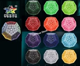 YuXin Kilominx Clear Stickerless Full Set (12 pc single color + 1 pc multi-color)
