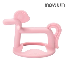 韓國Moyuum 白金矽膠手環式牙膠-粉紅飛馬