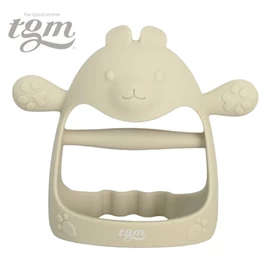 韓國tgm 白金矽膠牙膠(可穿戴手腕)連收納盒-兔仔 橄欖綠