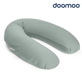 比利時Doomoo Buddy 有機棉舒眠月亮枕-湖水綠