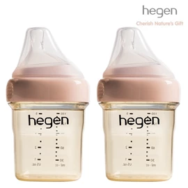 新加坡hegen PCTO™ 多功能宽口奶瓶-PPSU 150ml 两个装 粉红