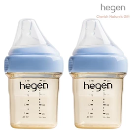 新加坡hegen PCTO™ 多功能宽口奶瓶-PPSU 150ml 两个装 蓝色