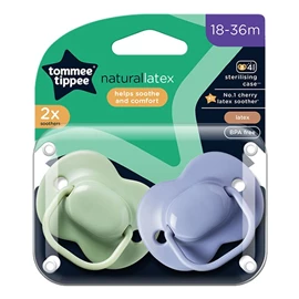 英國Tommee Tippee 天然乳膠安撫奶嘴(2個裝)-18-36M