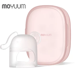 韓國Moyuum 白金矽膠手套牙膠(連收納盒)-透明小象