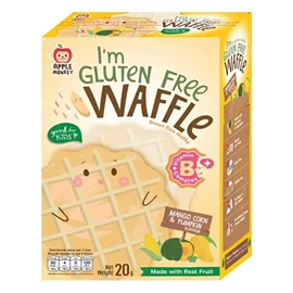 Apple Monkey 糙米華夫餅(無麩質)-20G 芒果粟米南瓜味