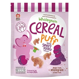 Apple Monkey 全麥穀物象象泡芙(無麩質)-50G 紫薯味