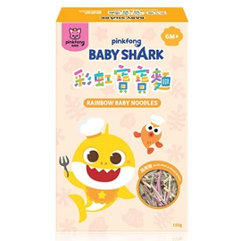 Baby Shark 彩虹寶寶麵-蔬果麵 150g