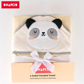 Snapkis 2合1 浴巾连帽-熊猫