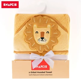 Snapkis 2合1 浴巾连帽-狮子