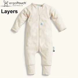 澳洲ergoPouch 長袖連身衣-1.0TOG Oatmeal Marle