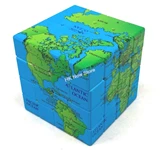 Standard World Map 4x4x4 Cube (wisdom collection)