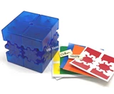 Bram & Oskar Gear 2x2 Cube Ice Blue with DIY 6-color stickers (limited edition)
