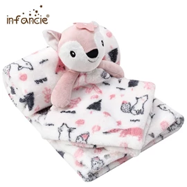 infancie 嬰兒毛絨毯(連狐狸安撫巾)