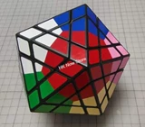 Icosaminx (Icosahedron megaminx) Black Body with 12-Color Stickers