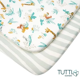 英國Tutti Bambini Cozee 嬰兒床床笠/ 2件裝 野外奔放