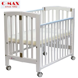 C-MAX 摺合式嬰兒床 #0113(附送3吋床褥)-白色