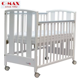 C-MAX 2合1嬰兒床 #1702 (附送4吋床褥及兒童床攔板) (兩色選)
