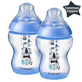 英国Tommee Tippee Closer to Nature PP 奶瓶-260ml 两个装 蓝色
