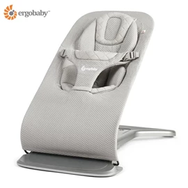 美國Ergobaby Evolve 三合一嬰幼兒搖椅(透氣版)/ 淺灰色